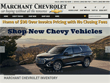Tablet Screenshot of marchantchevy.net